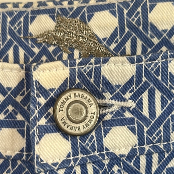 NWOT Women’s Tommy Bahama Cataline Caning SKINNY Ankle Blue Denim Jeans Sz 10 - Picture 5 of 10